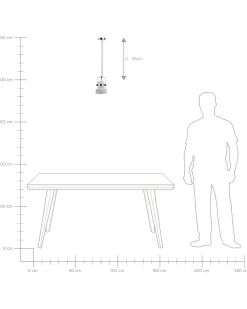 Lampadario VERDE Cemento Grigio
