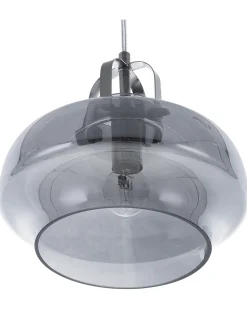 Lampadario WILTZ Vetro Grigio chiaro