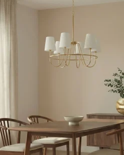 Lampadario YAMETHIN Metallo Oro
