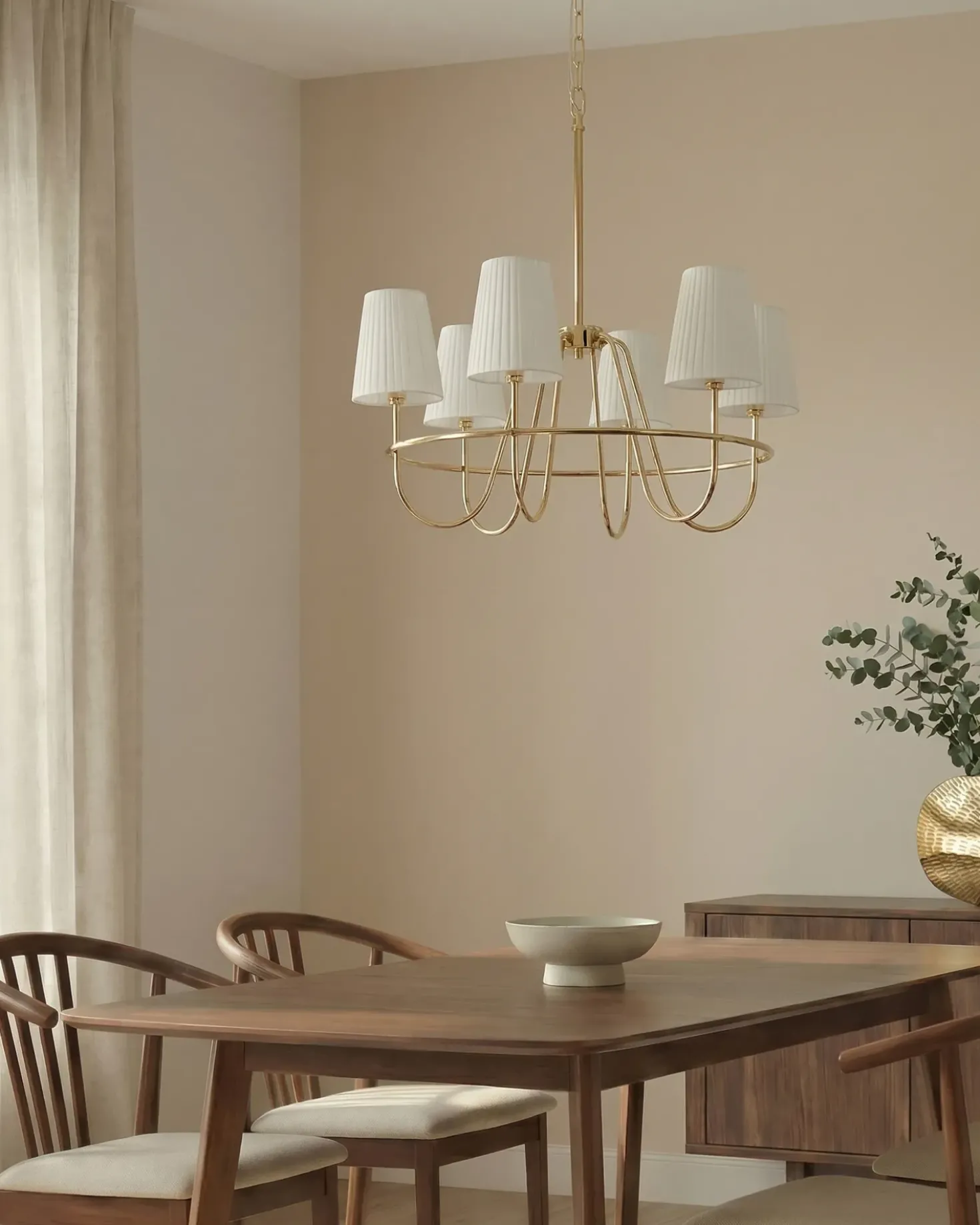 Lampadario YAMETHIN Metallo Oro