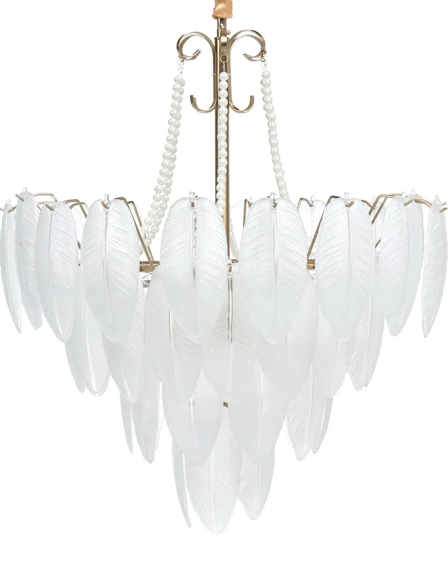 Lampadario YAUCA Vetro Ottone