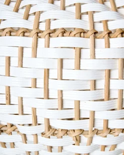 Lampadario YAUCO Rattan Bianco