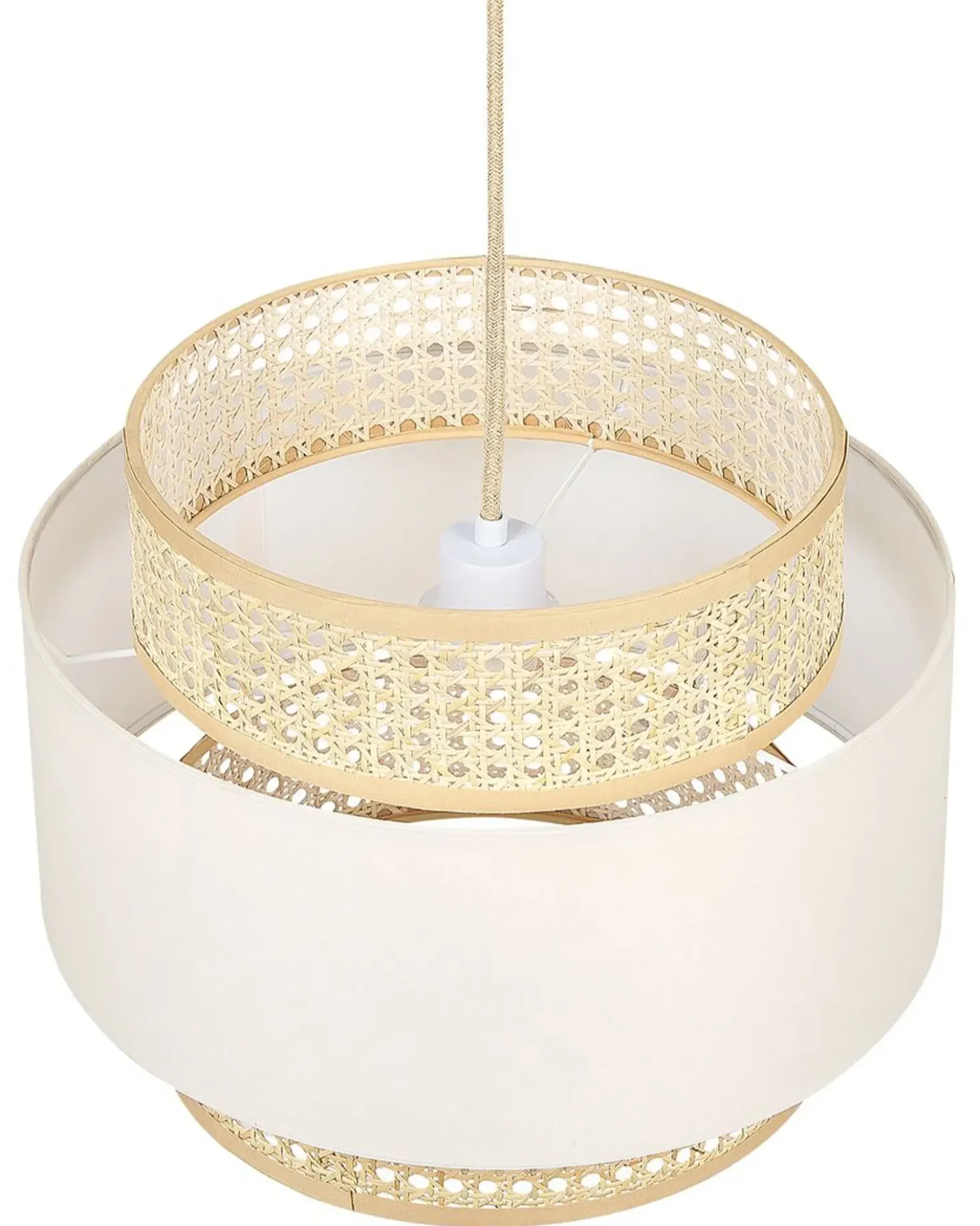Lampadario YUMURI Rattan Beige chiaro