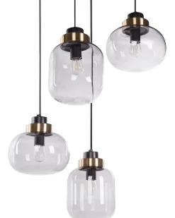 Lampadario ZAYANDE Vetro Grigio chiaro