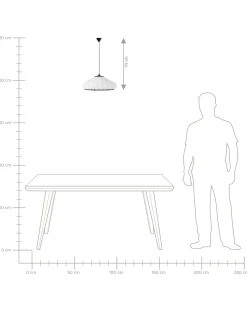 Lampadario ZULIA Materiale sintetico Bianco