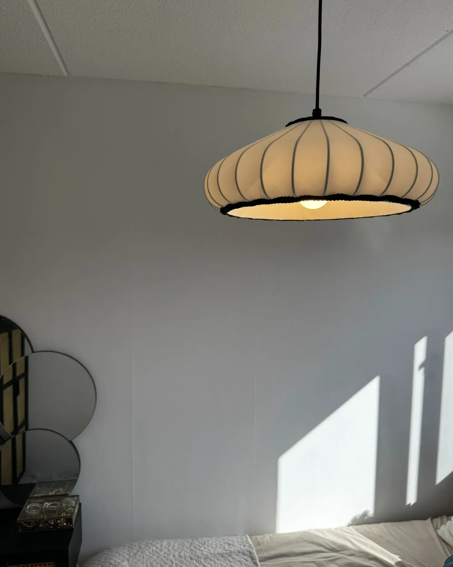 Lampadario ZULIA Materiale sintetico Bianco
