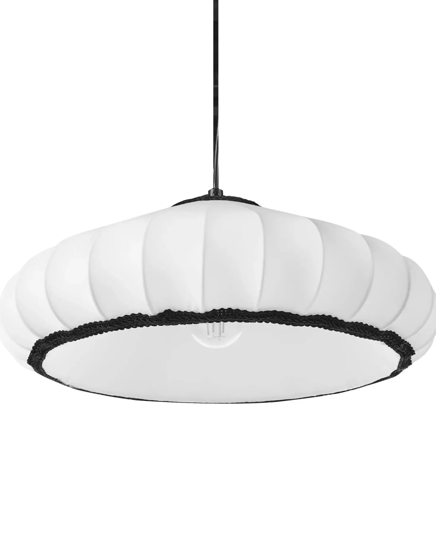 Lampadario ZULIA Materiale sintetico Bianco
