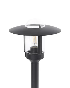 Lampione da giardino TIZU Nero
