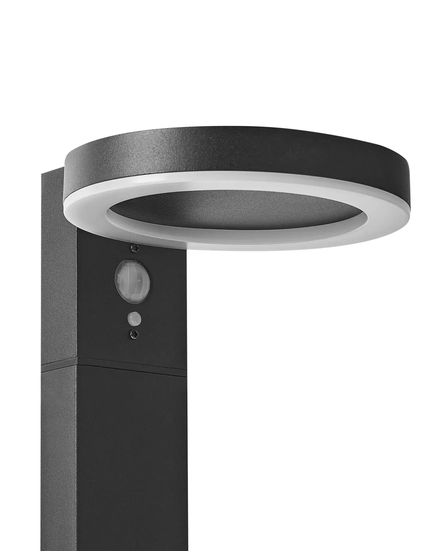 Lampione solare da giardino a LED PARKERS con sensore di movimento Nero