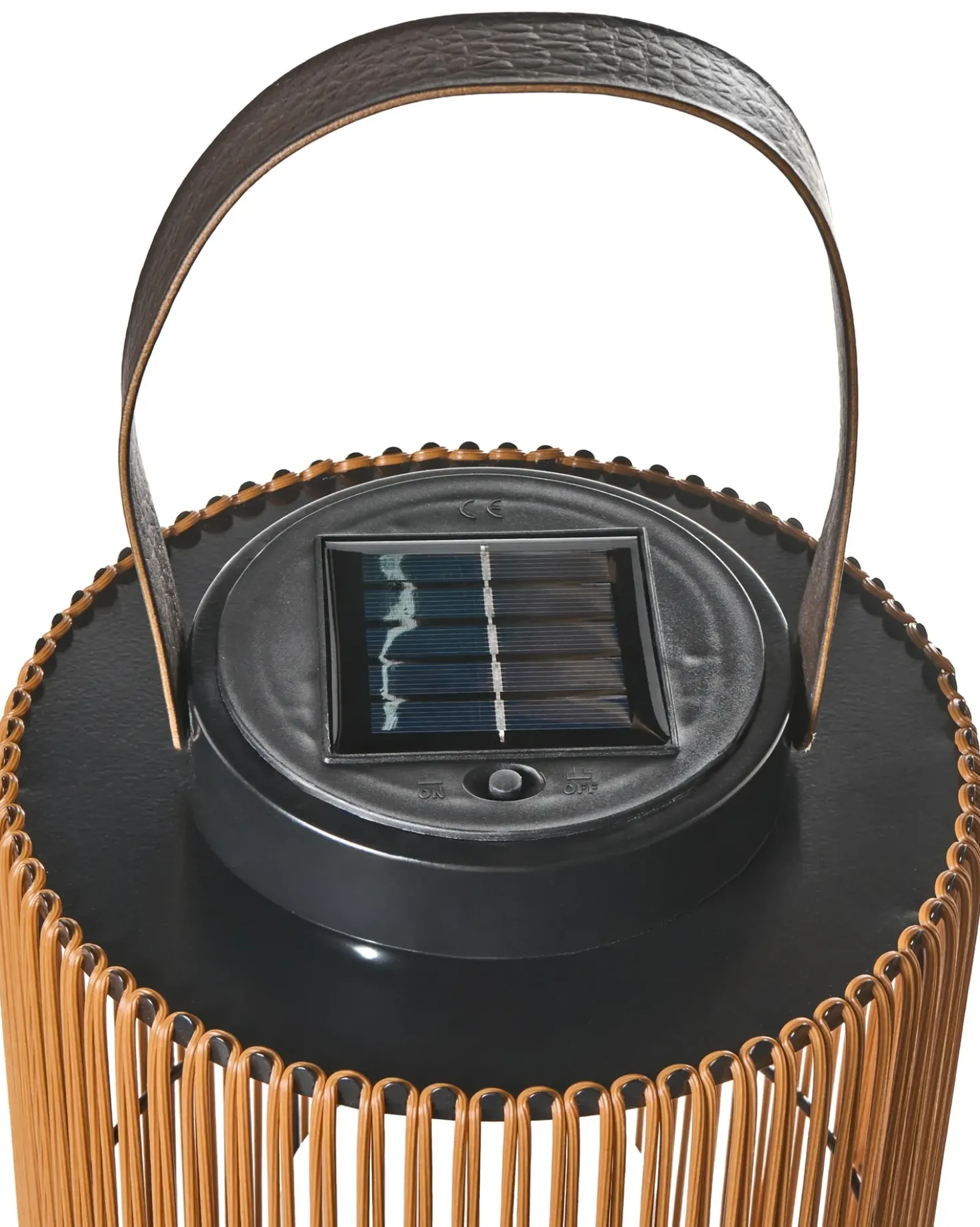 Lanterna a energia solare MACHILI 53 cm Marrone