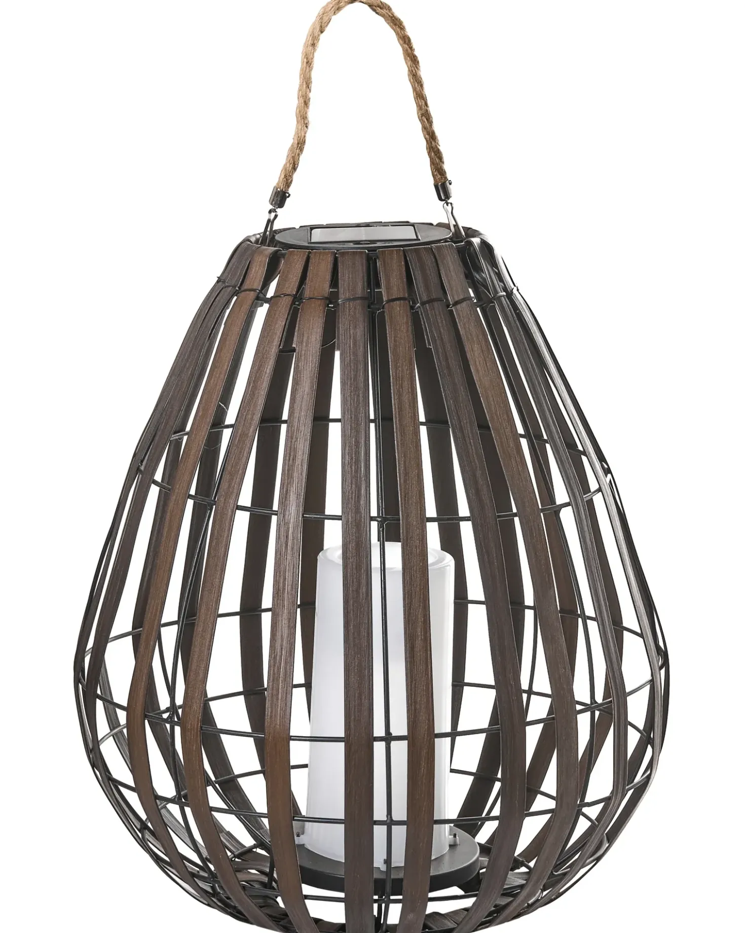 Lanterna a energia solare LUFUPA 61 cm Marrone scuro