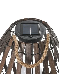 Lanterna a energia solare LUFUPA 61 cm Marrone scuro