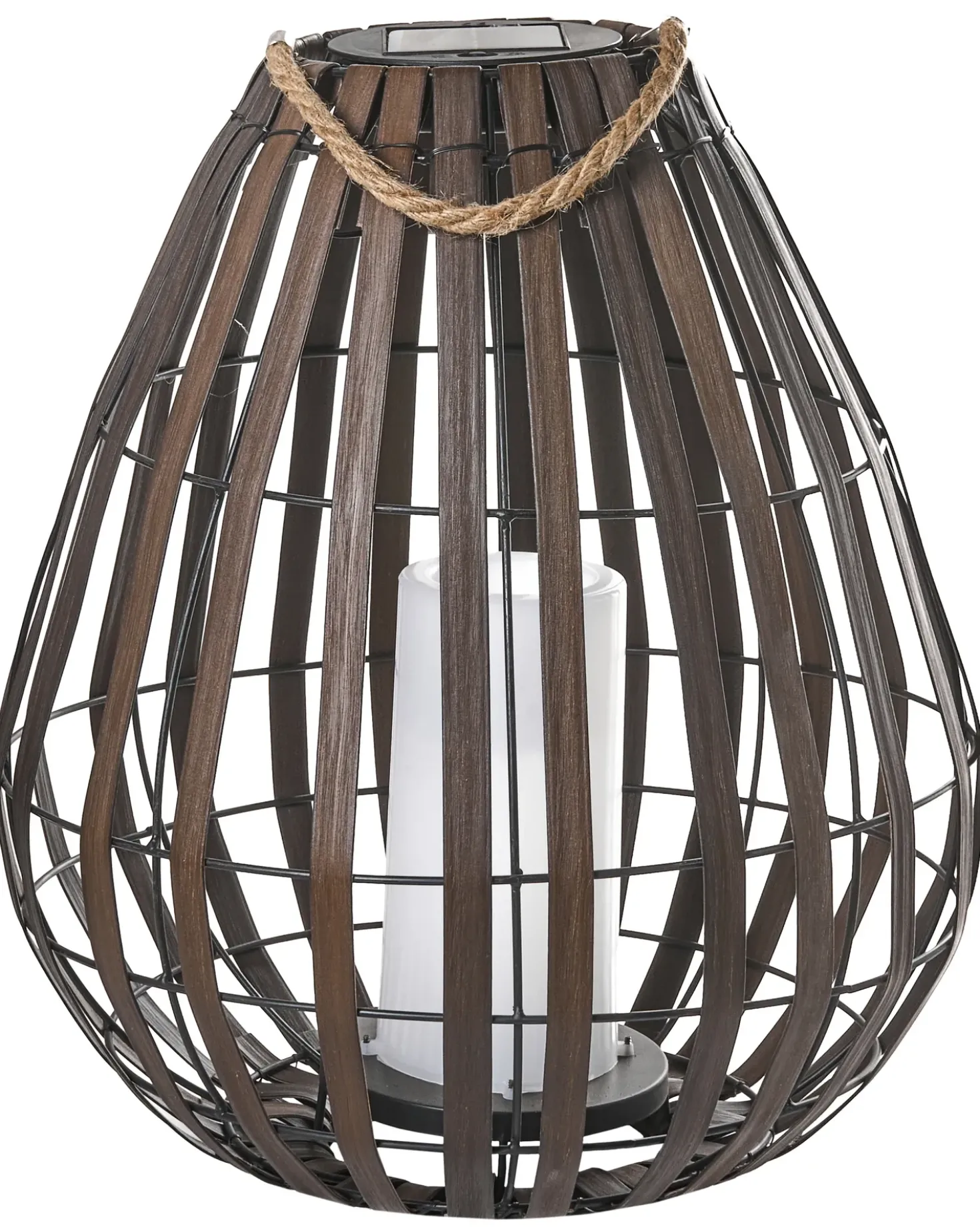 Lanterna a energia solare LUFUPA 61 cm Marrone scuro
