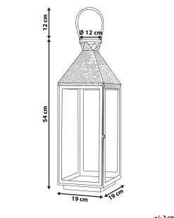 Lanterna BALI Acciaio inox 54 cm Nero