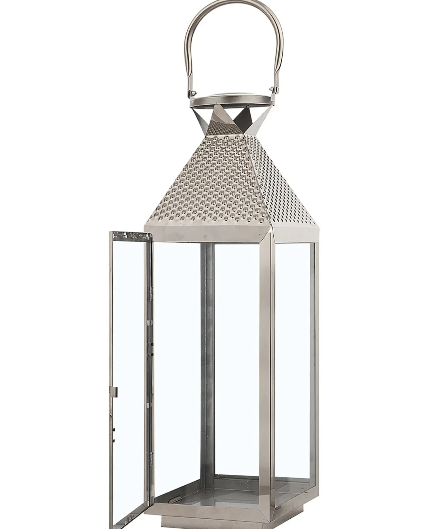 Lanterna BALI Acciaio inox 55 cm Argento