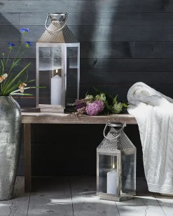 Lanterna BALI Acciaio inox 55 cm Argento