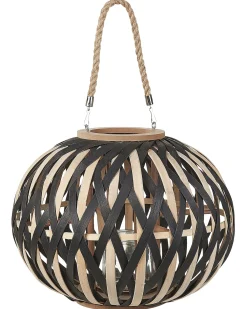 Lanterna BESAH Bambù 37 cm Nero