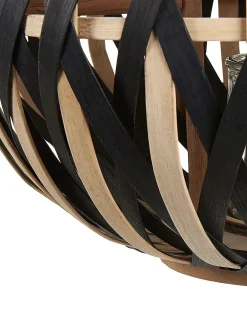 Lanterna BESAH Bambù 37 cm Nero