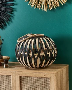 Lanterna BESAH Bambù 37 cm Nero