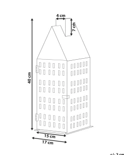 Lanterna DOLOK Metallo 40 cm Bianco