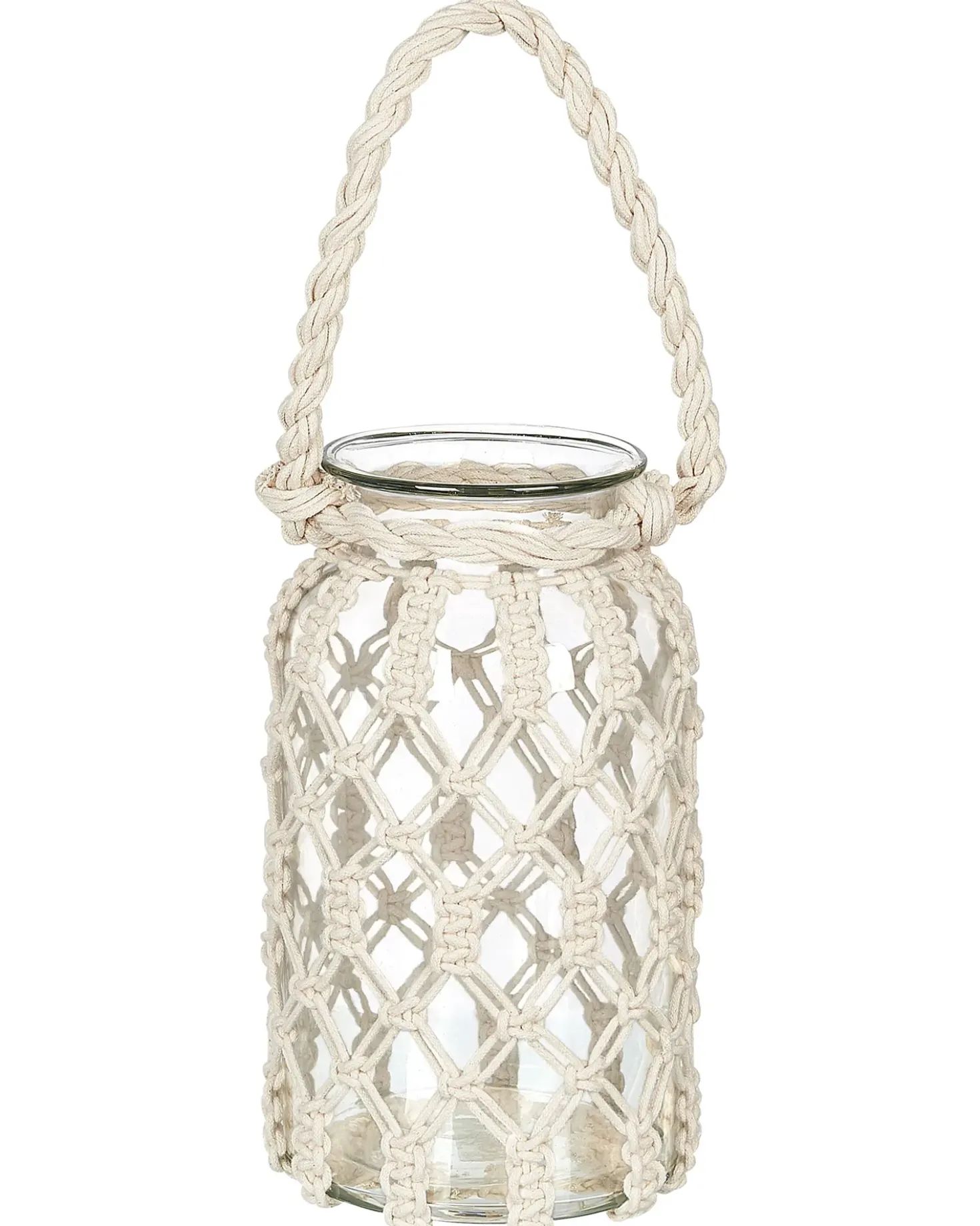 Lanterna JALEBI Tessuto 28 cm Bianco sporco