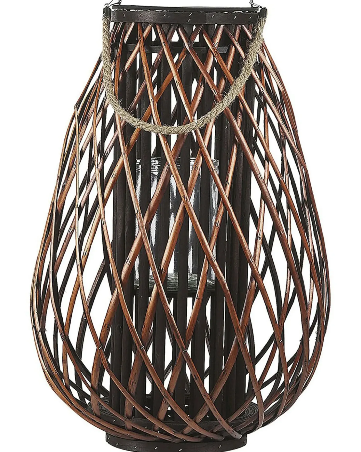 Lanterna KIUSIU Legno di salice 60 cm Marrone