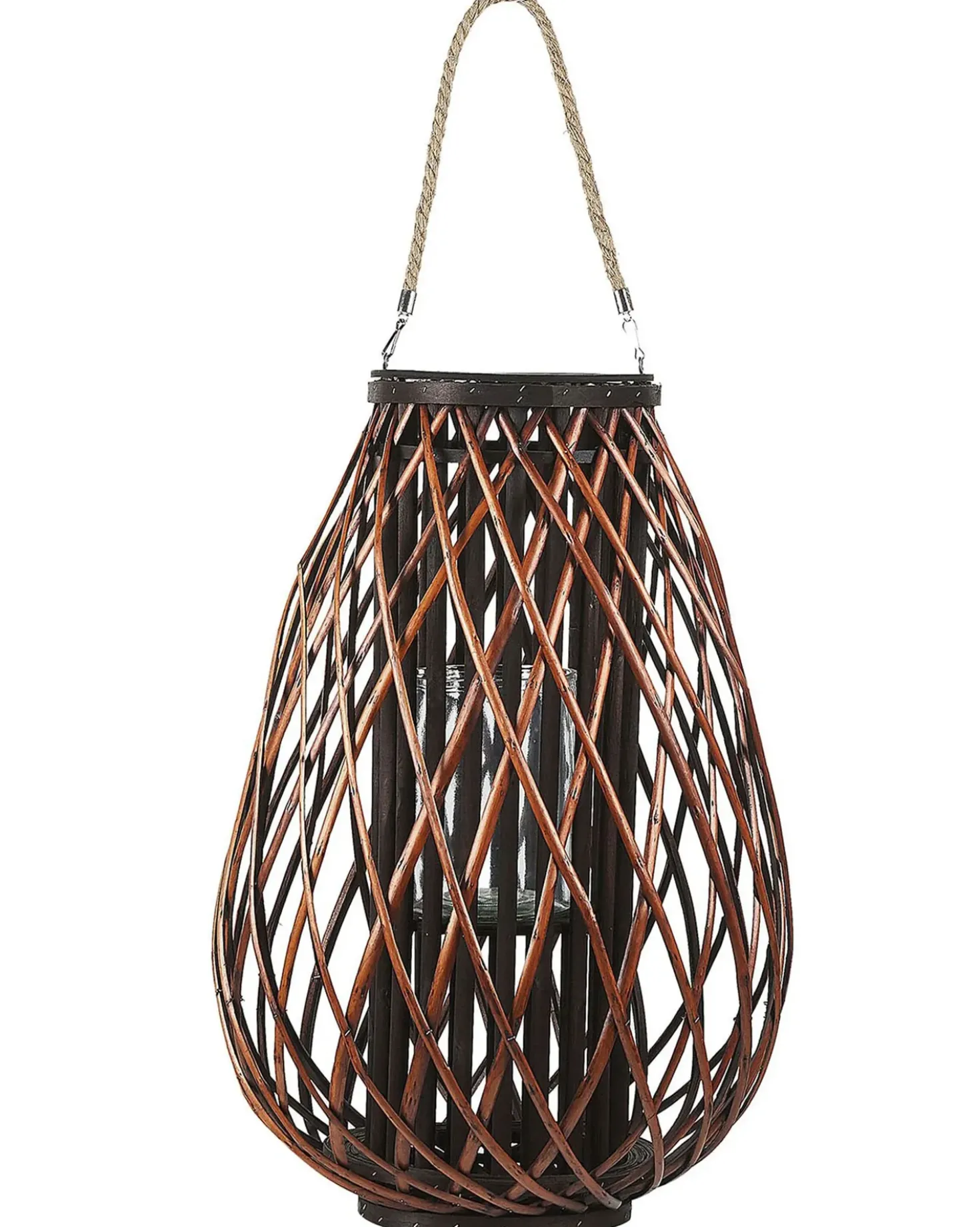 Lanterna KIUSIU Legno di salice 60 cm Marrone