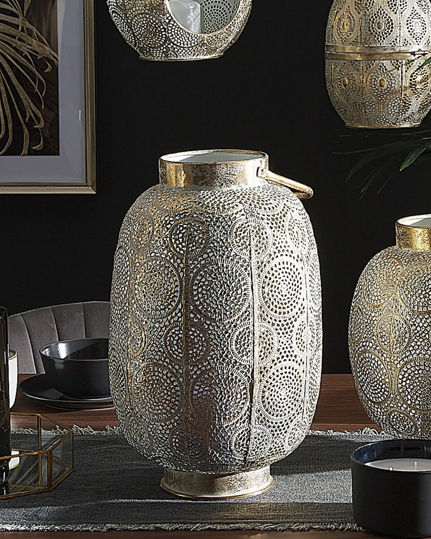 Lanterna LANTAU Metallo 40 cm Oro