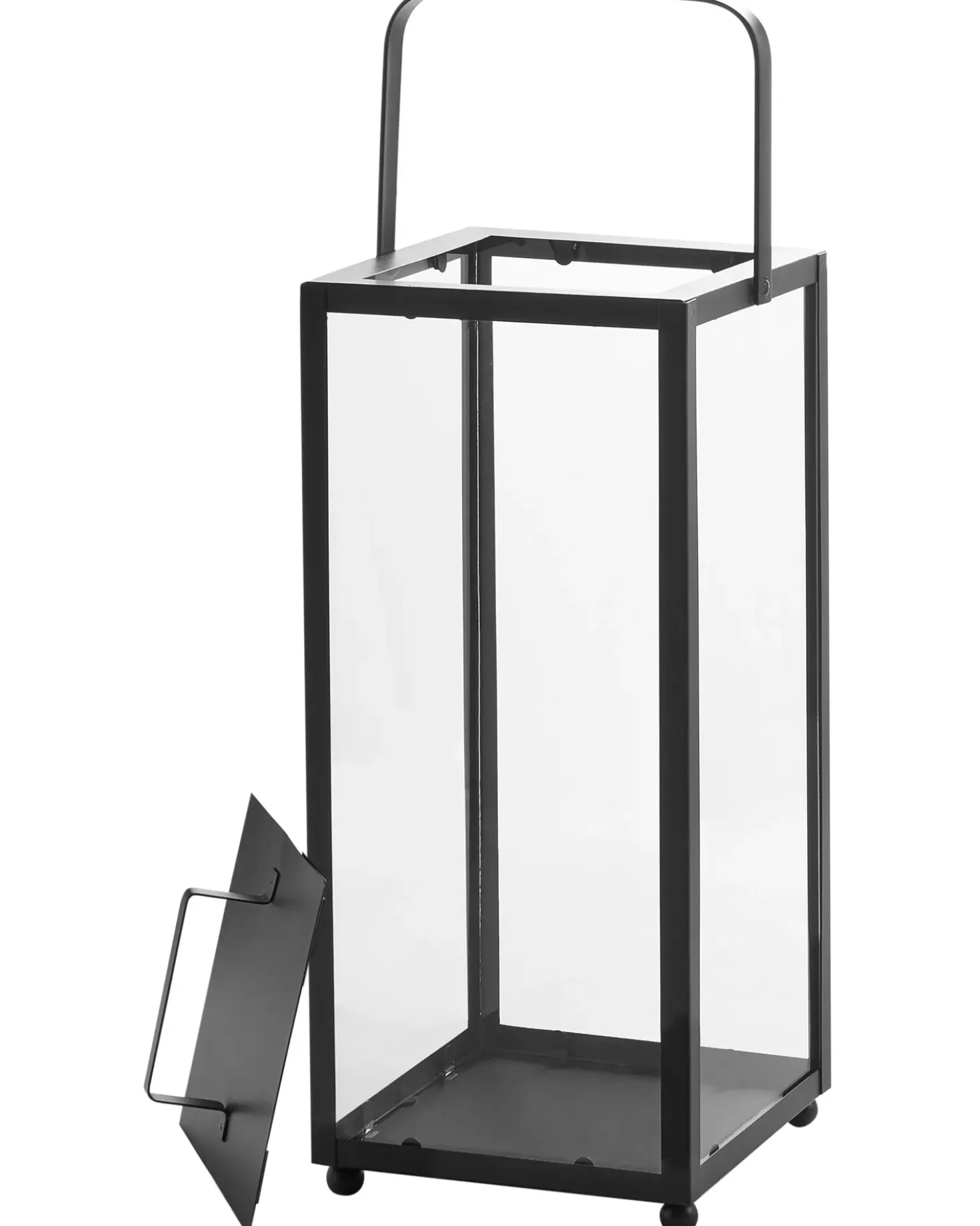 Lanterna LEPAR Metallo 53 cm Nero