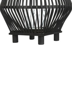 Lanterna LEYTE Bambù 58 cm Nero