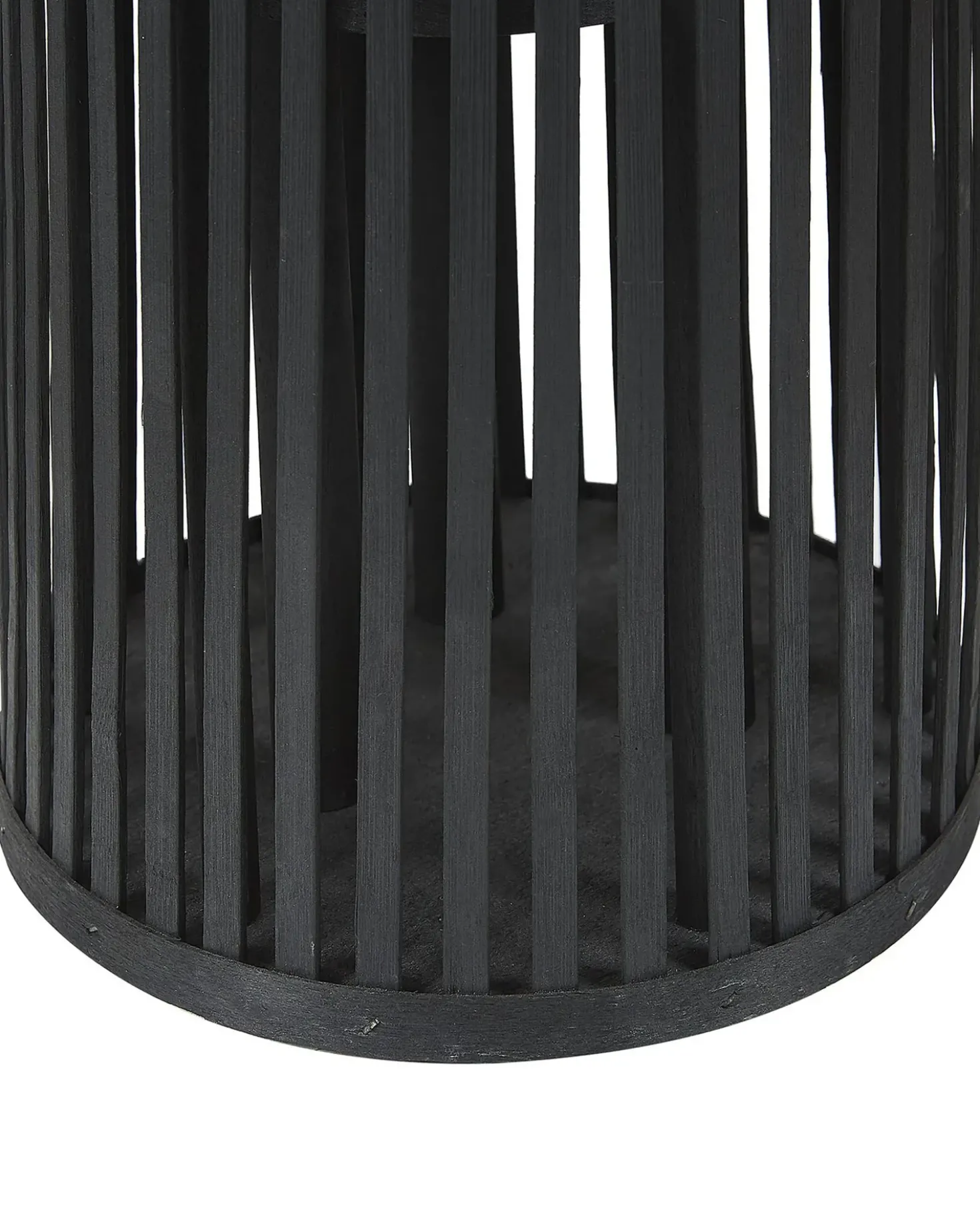Lanterna LUZON Legno di salice 80 cm Nero