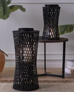 Lanterna MACTAN Bambù 58 cm Nero