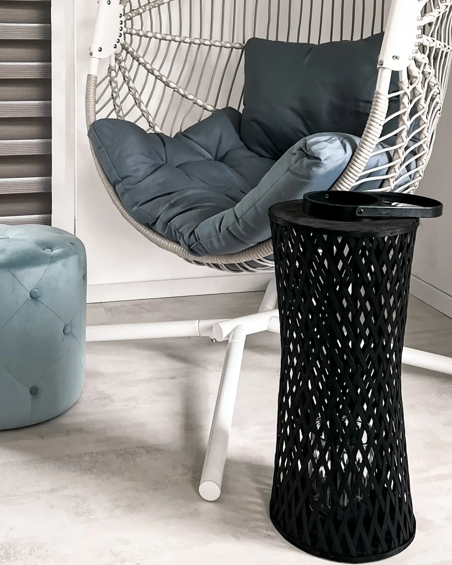 Lanterna MACTAN Bambù 58 cm Nero