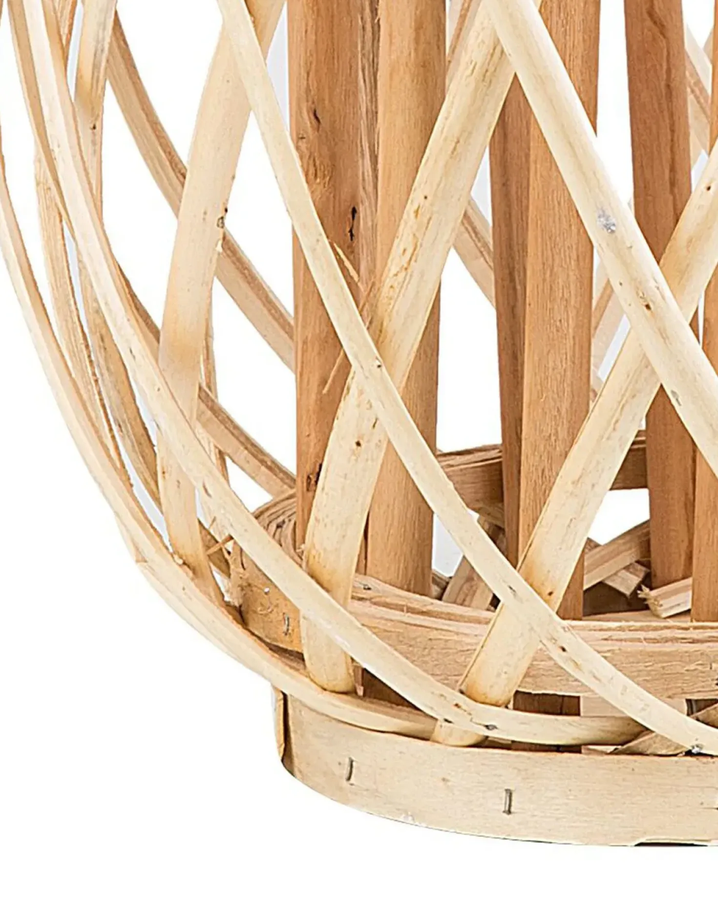 Lanterna MAURITIUS Legno di salice 40 cm Naturale