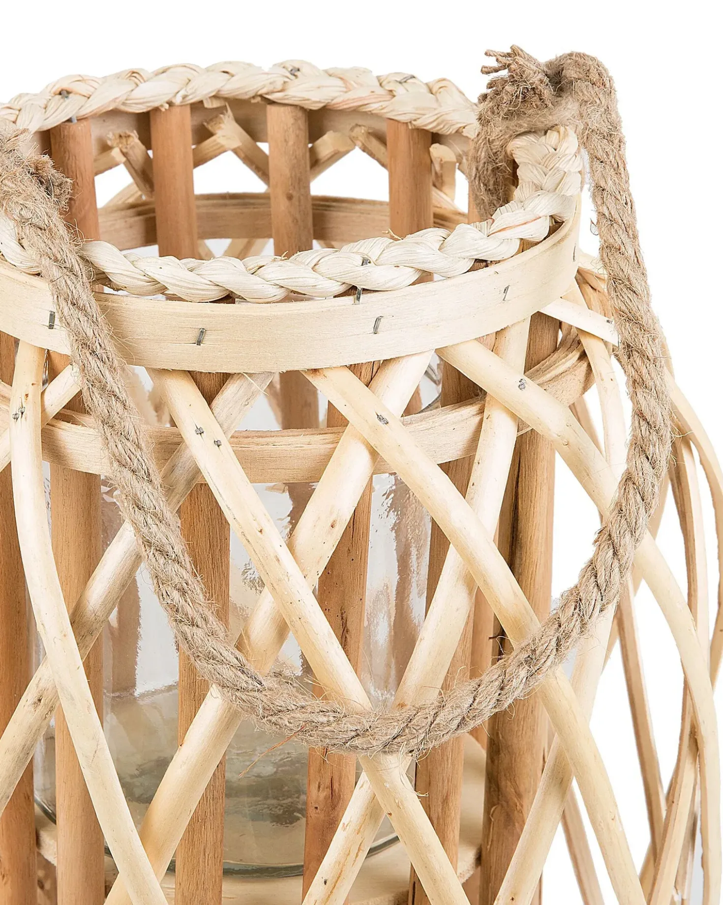 Lanterna MAURITIUS Legno di salice 40 cm Naturale