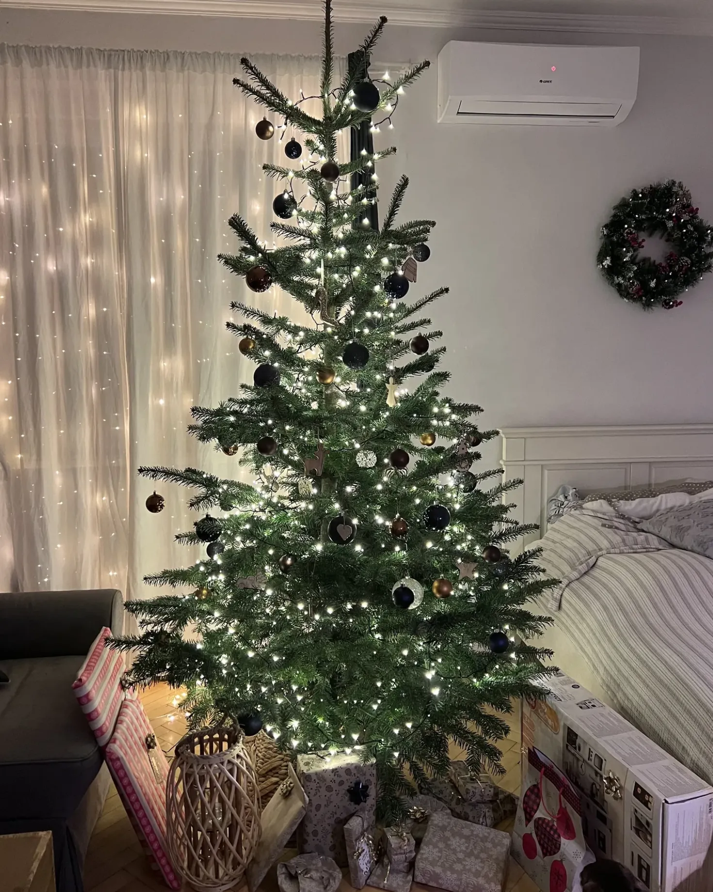 Lanterna MAURITIUS Legno di salice 40 cm Naturale