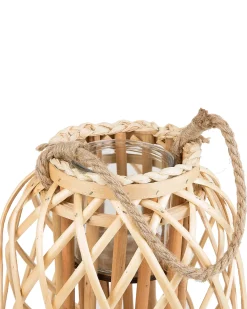 Lanterna MAURITIUS Legno di salice 30 cm Naturale