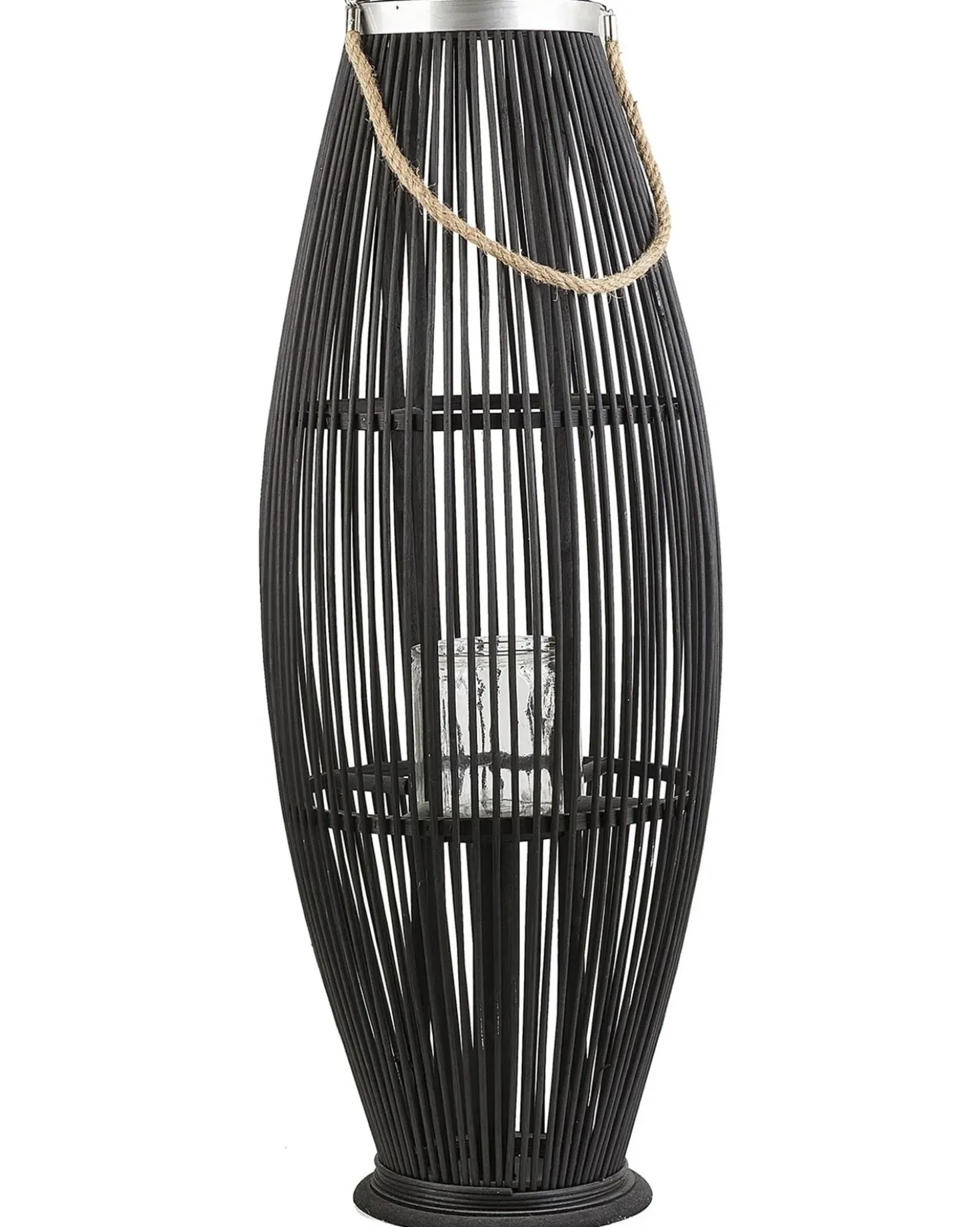 Lanterna TAHITI Bambù 84 cm Nero