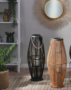 Lanterna TAHITI Bambù 72 cm Nero