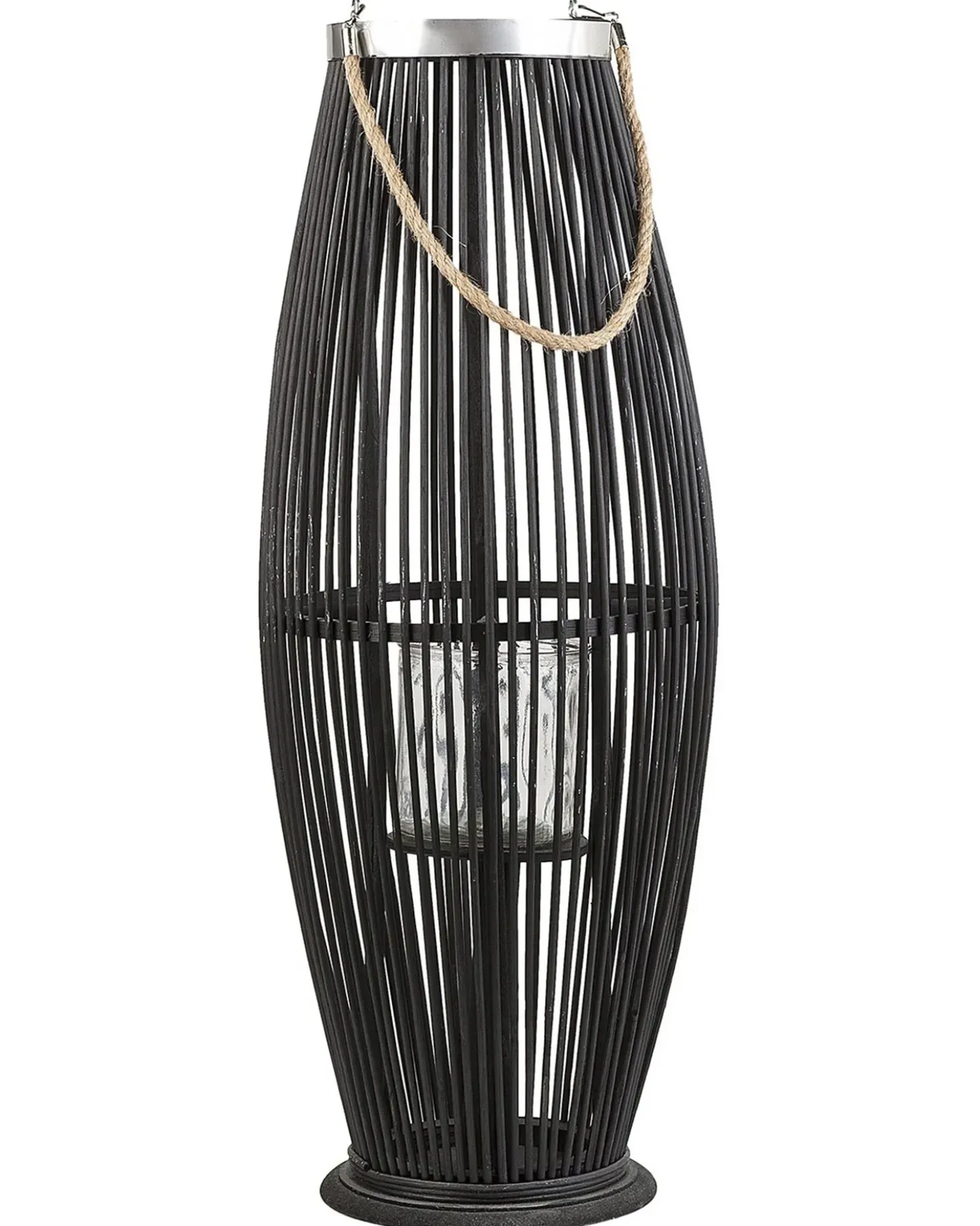 Lanterna TAHITI Bambù 72 cm Nero