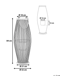 Lanterna TAHITI Bambù 84 cm Naturale