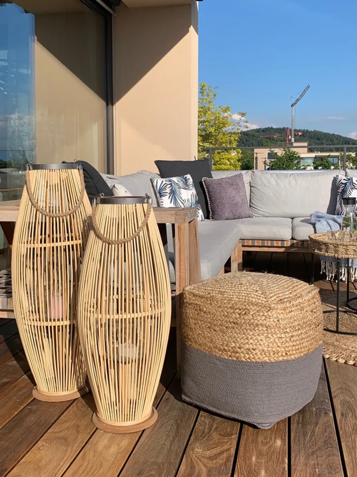 Lanterna TAHITI Bambù 84 cm Naturale