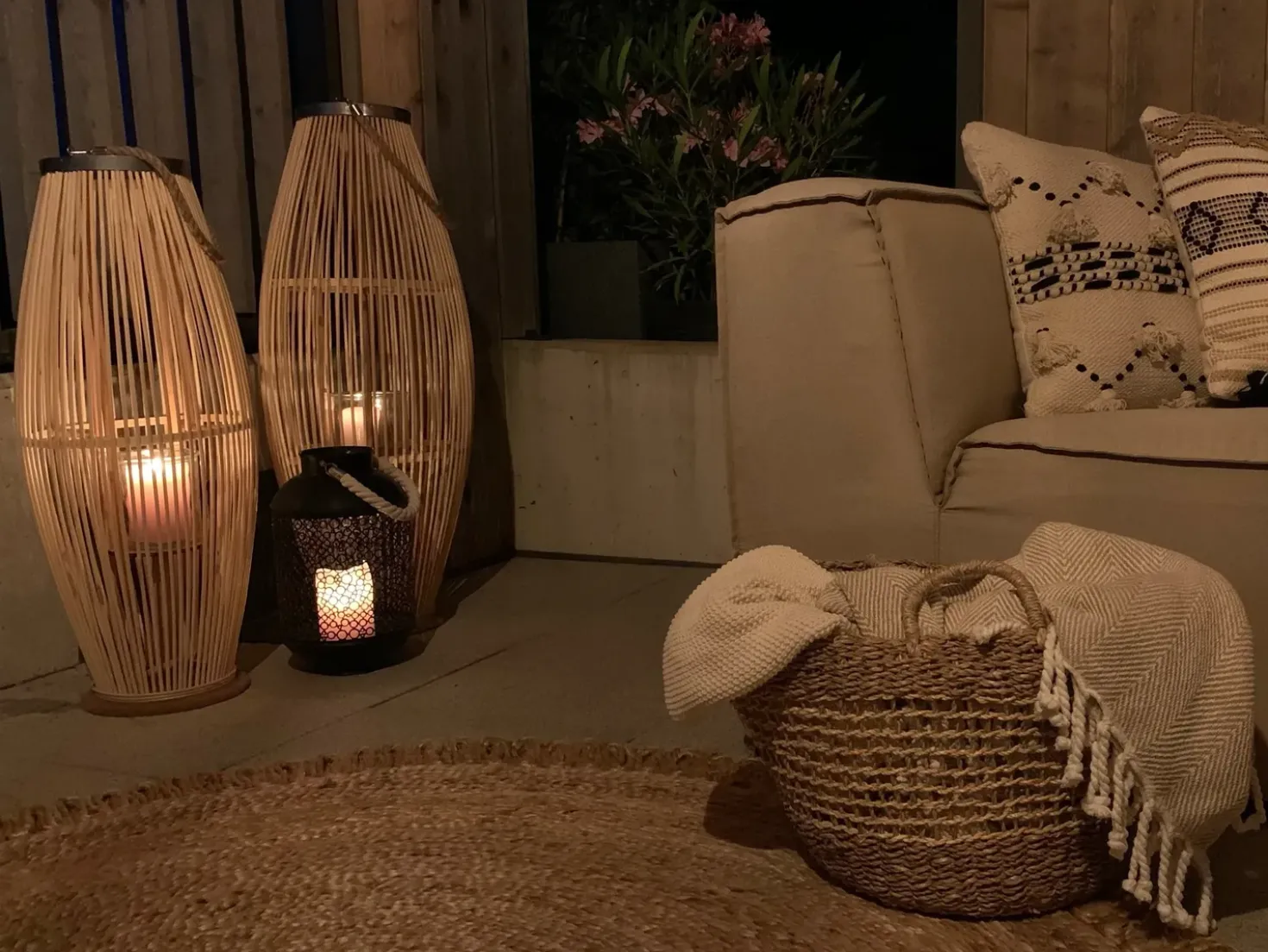 Lanterna TAHITI Bambù 84 cm Naturale