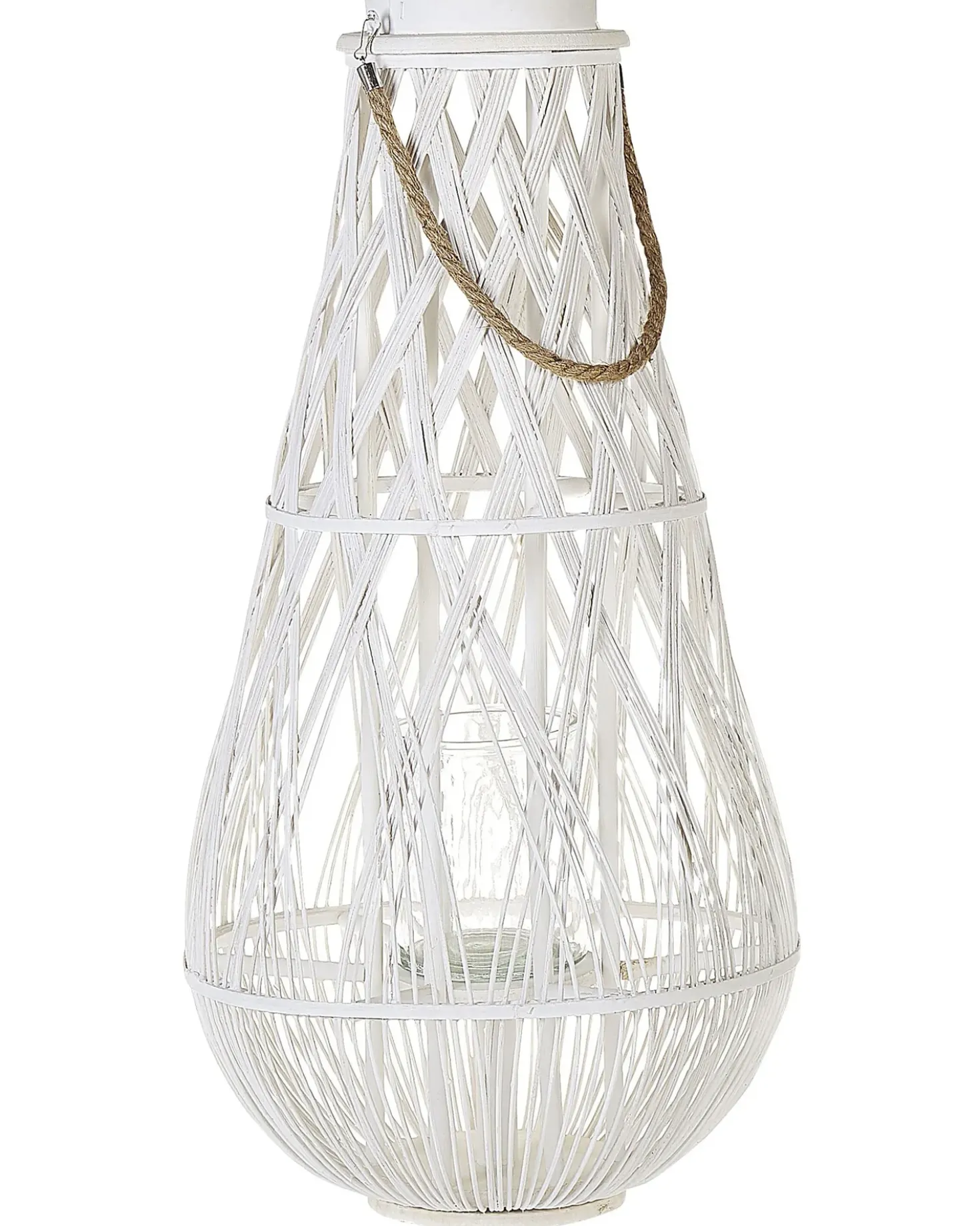 Lanterna TONGA Bambù 77 cm Bianco