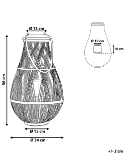 Lanterna TONGA Bambù 56 cm Bianco