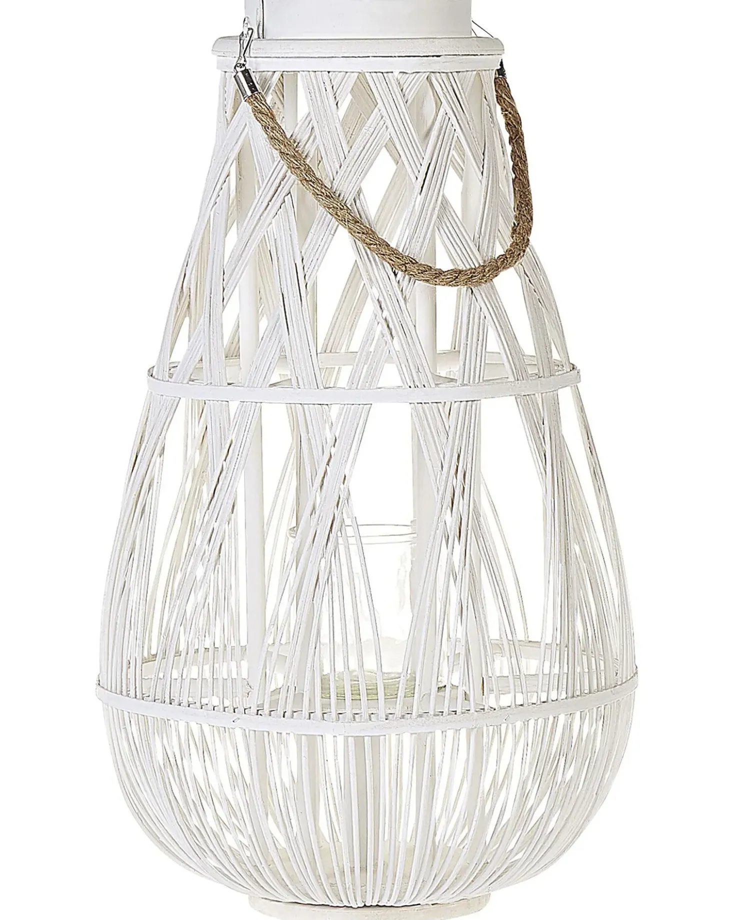 Lanterna TONGA Bambù 56 cm Bianco