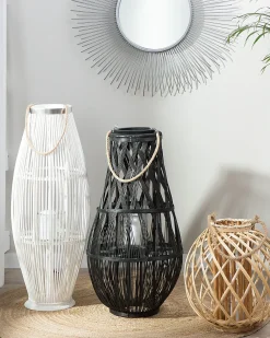 Lanterna TONGA Bambù 77 cm Nero