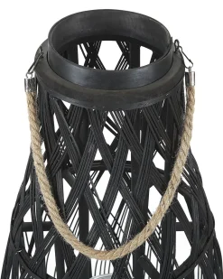 Lanterna TONGA Bambù 77 cm Nero