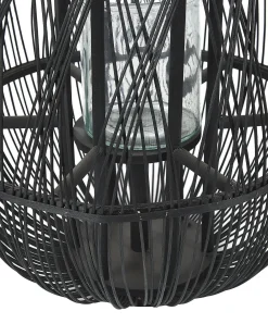 Lanterna TONGA Bambù 77 cm Nero