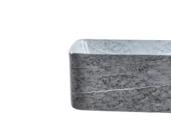 Lavabo da appoggio ARTAJ 61 x 35 cm Ceramica Grigio effetto cemento
